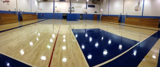 Caldwell Gym Floor After