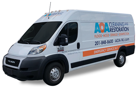 AOA Cleaning and Restoration Work Van